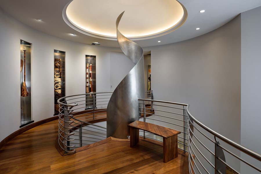 artistic steel staircase