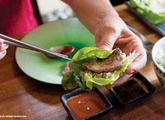 beef lettuce wrap