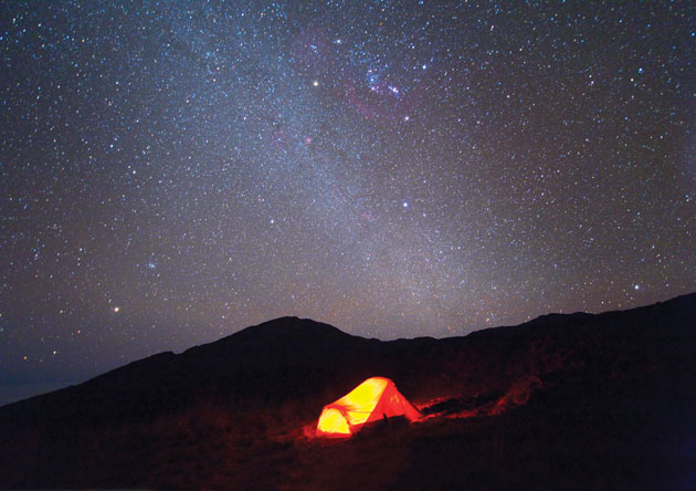 Haleakala starry night sky photo
