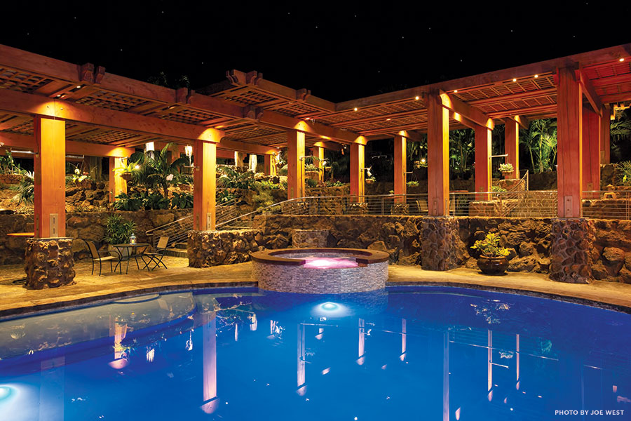 luxury pool area
