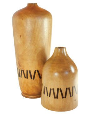 wood urns