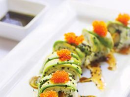 green dragon sushi roll