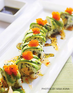 Green Dragon Roll Sushi Recipe | Sushi Recipes