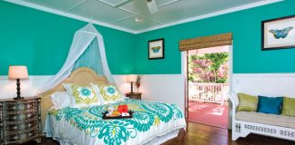 plantation style bedroom