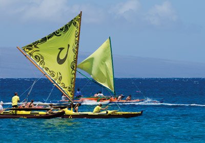 Maui canoe racing