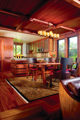 Maui home woodwork