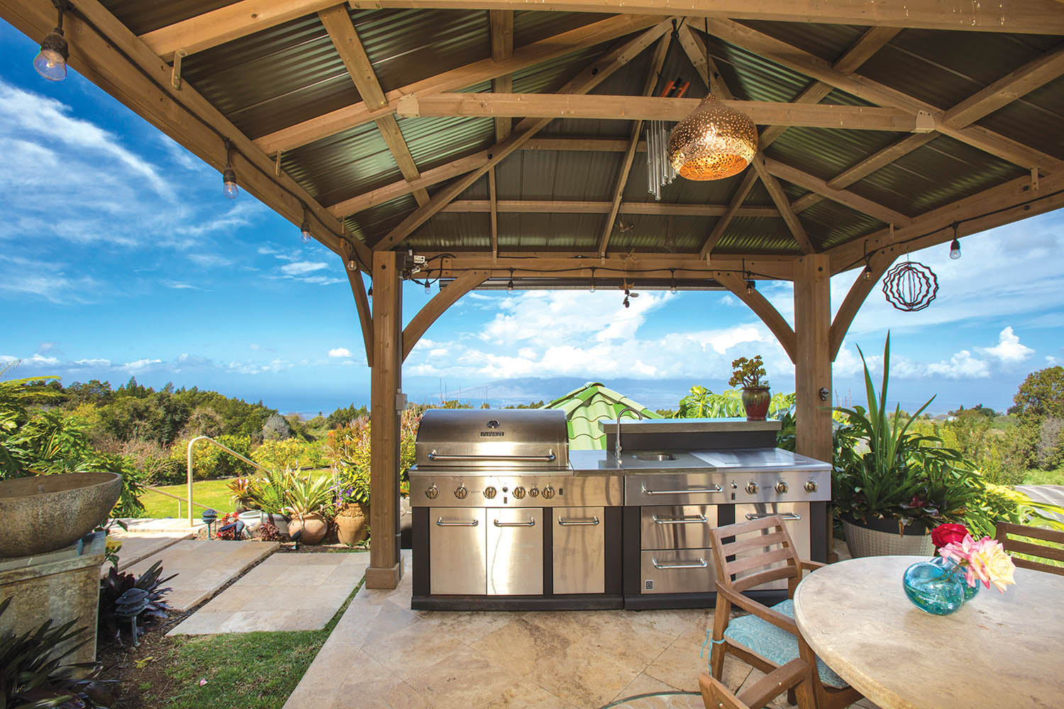 outdoor kitchen maui hawaii